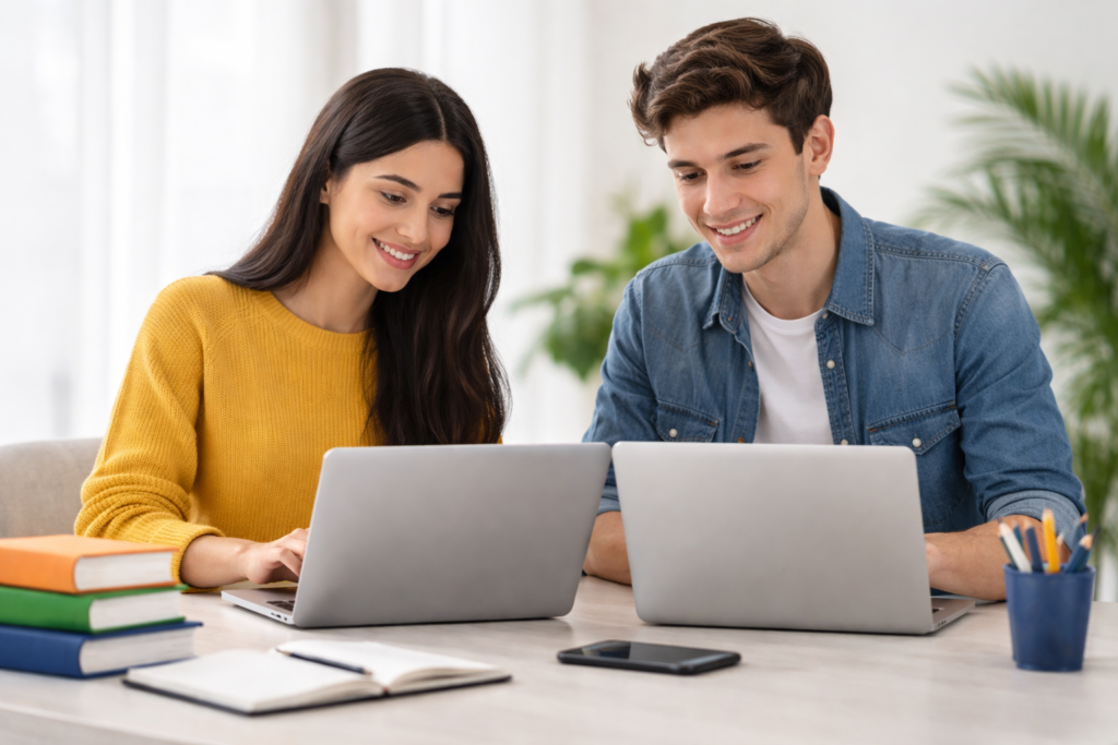 Students and freelancers learning digital skills, online earning methods, SEO, study tips and online courses with expert guidance and practical resources